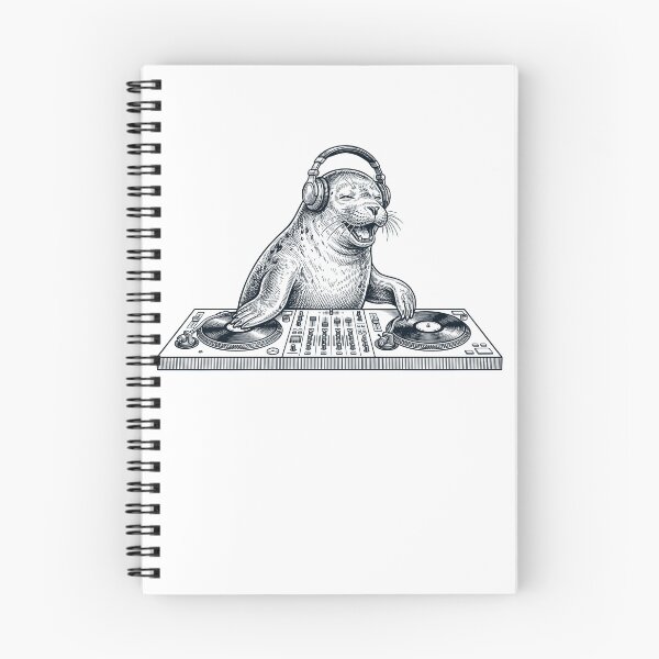Item preview, Vintage Retro Seal DJ Animal Music Lover designed and sold by TerryConnells.