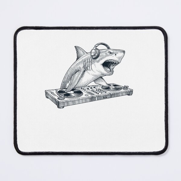 Item preview, Vintage Retro Shark DJ Animal Music Lover designed and sold by TerryConnells.