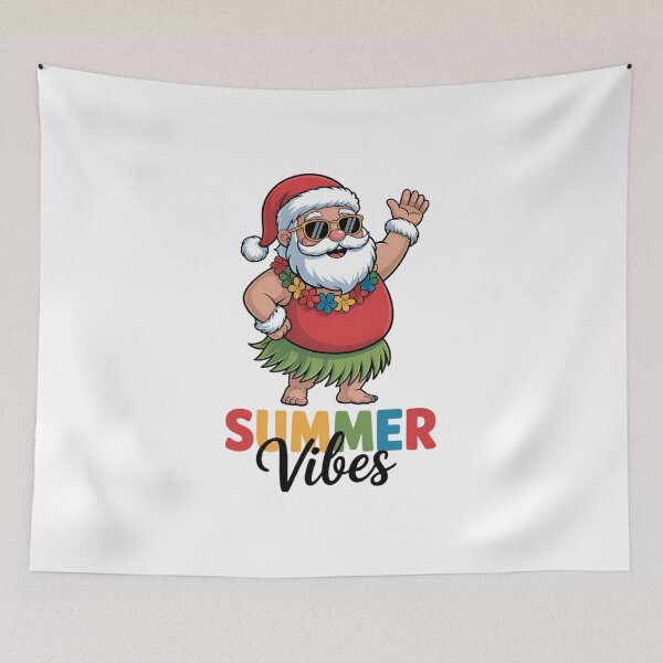 Item preview, Christmas In July Santa Claus Summer Vibes Hula Dance designed and sold by IdunayaStore.