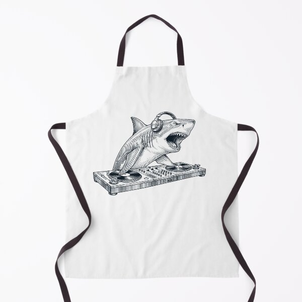 Item preview, Vintage Retro Shark DJ Animal Music Lover designed and sold by TerryConnells.