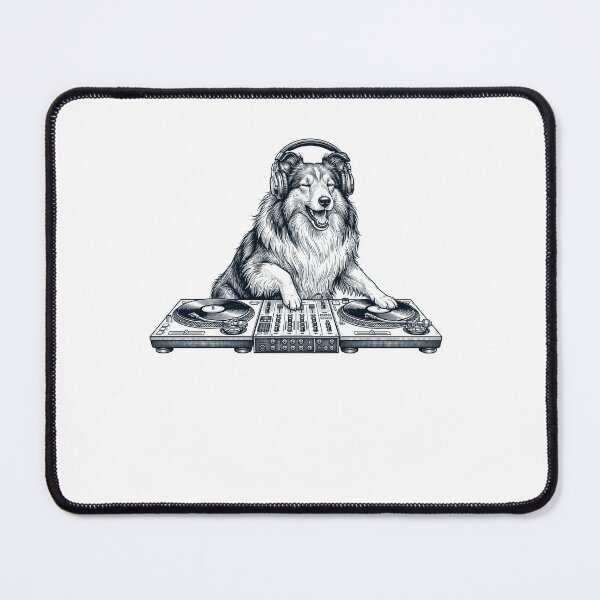Item preview, Vintage Retro Shetland Sheepdog DJ Dog Mom Dad Music Lover designed and sold by TerryConnells.