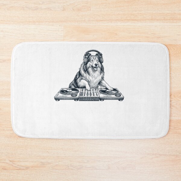 Item preview, Vintage Retro Shetland Sheepdog DJ Dog Mom Dad Music Lover designed and sold by TerryConnells.