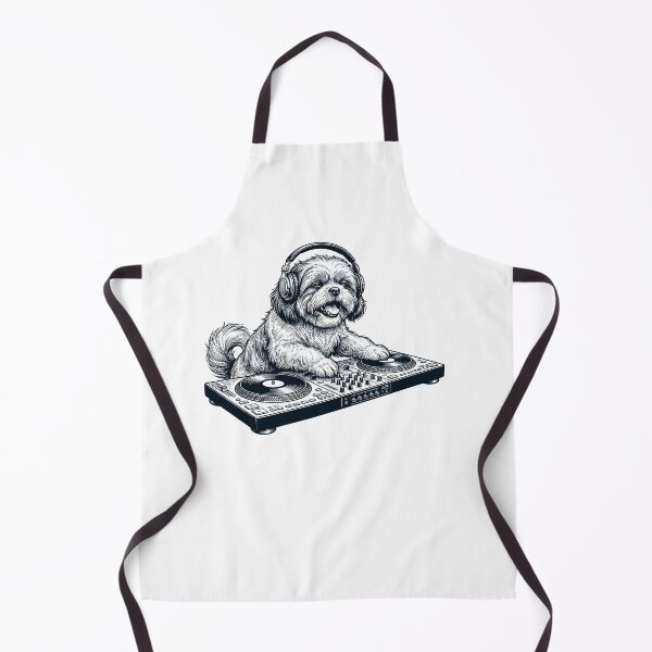 Item preview, Vintage Retro Shih Tzu DJ Dog Mom Dad Music Lover designed and sold by TerryConnells.
