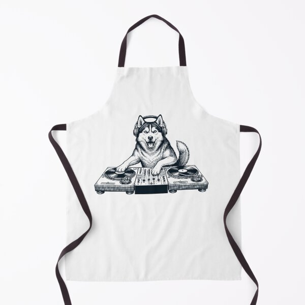 Item preview, Vintage Retro Siberian Husky DJ Dog Mom Dad Music Lover designed and sold by TerryConnells.