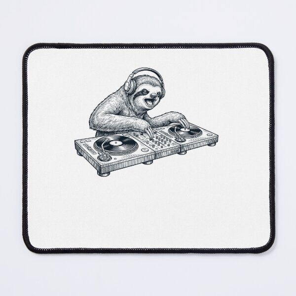 Item preview, Vintage Retro Sloth DJ Animal Music Lover designed and sold by TerryConnells.