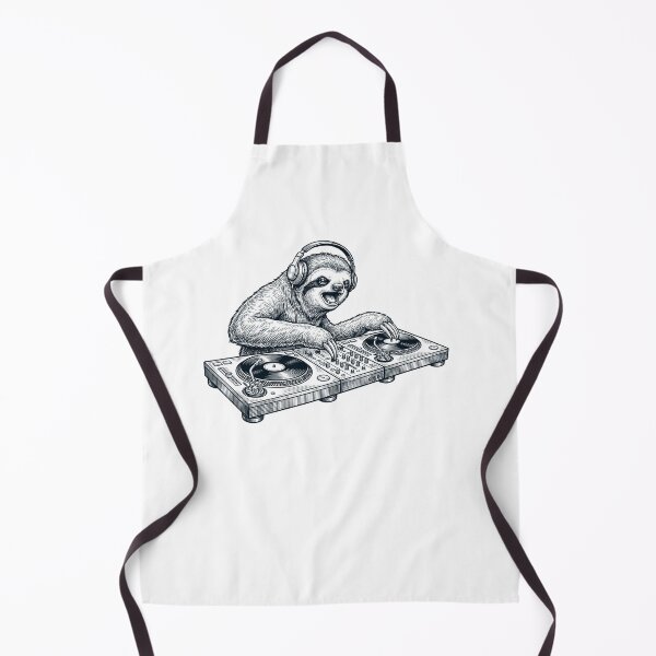 Item preview, Vintage Retro Sloth DJ Animal Music Lover designed and sold by TerryConnells.