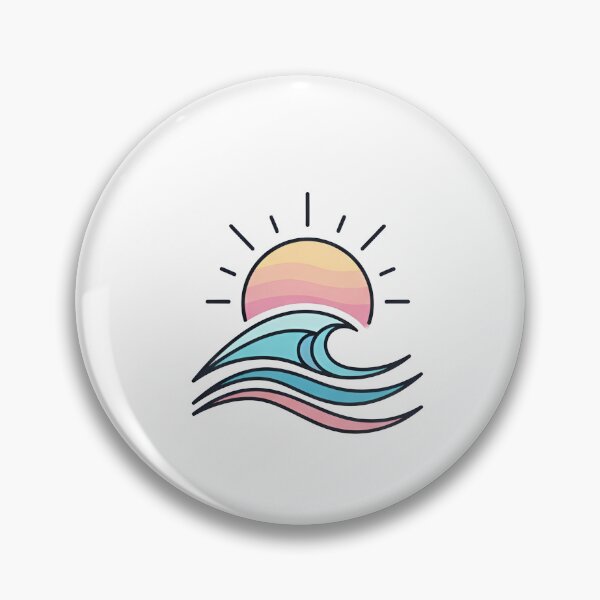 Item preview, vibrant pastel sunset over calm ocean waves designed and sold by VerizalShop.