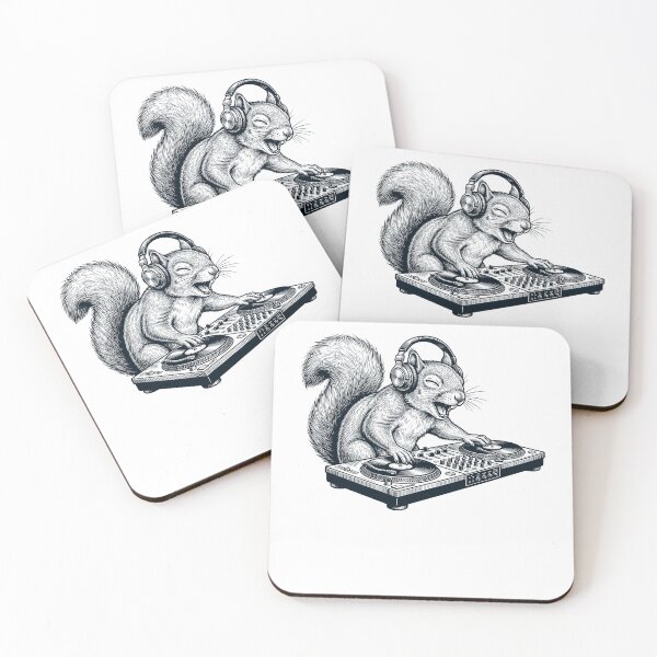 Item preview, Vintage Retro Squirrel DJ Animal Music Lover designed and sold by TerryConnells.