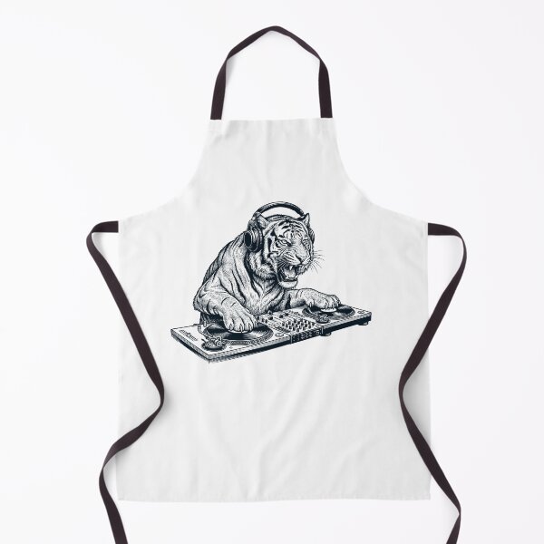 Item preview, Vintage Retro Tiger DJ Animal Music Lover designed and sold by TerryConnells.