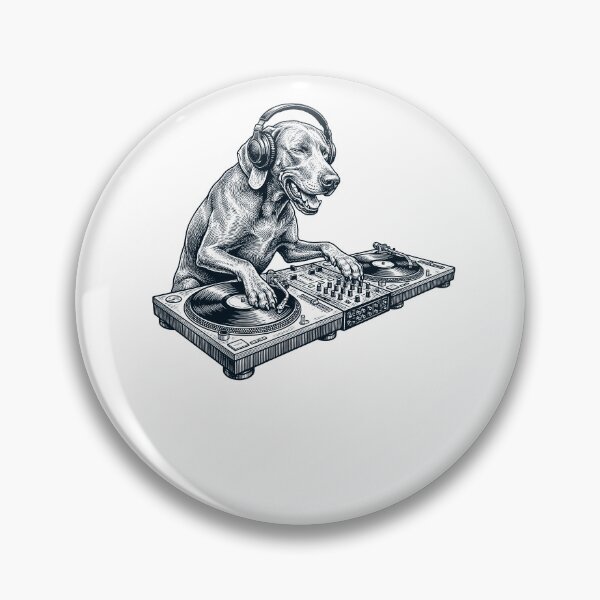 Item preview, Vintage Retro Weimaraner DJ Dog Mom Dad Music Lover designed and sold by TerryConnells.