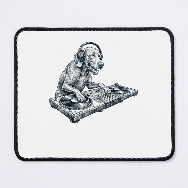 Item preview, Vintage Retro Weimaraner DJ Dog Mom Dad Music Lover designed and sold by TerryConnells.