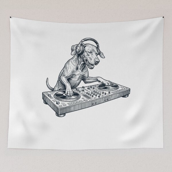 Item preview, Vintage Retro Vizsla DJ Dog Mom Dad Music Lover designed and sold by TerryConnells.