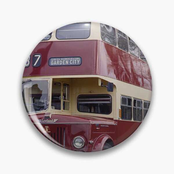 Item preview, Vintage Double Decker Bus Poster – Classic Red Leyland Transport designed and sold by Shot-By-Garth.