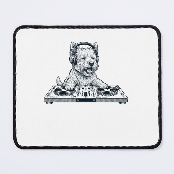 Item preview, Vintage Retro West Highland White Terrier DJ Dog Mom Dad Music Lover designed and sold by TerryConnells.