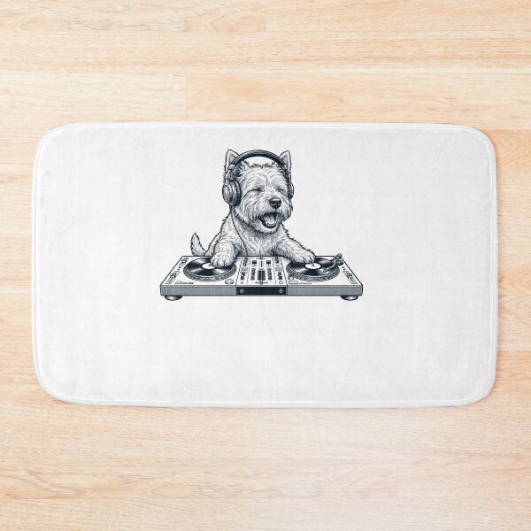 Item preview, Vintage Retro West Highland White Terrier DJ Dog Mom Dad Music Lover designed and sold by TerryConnells.