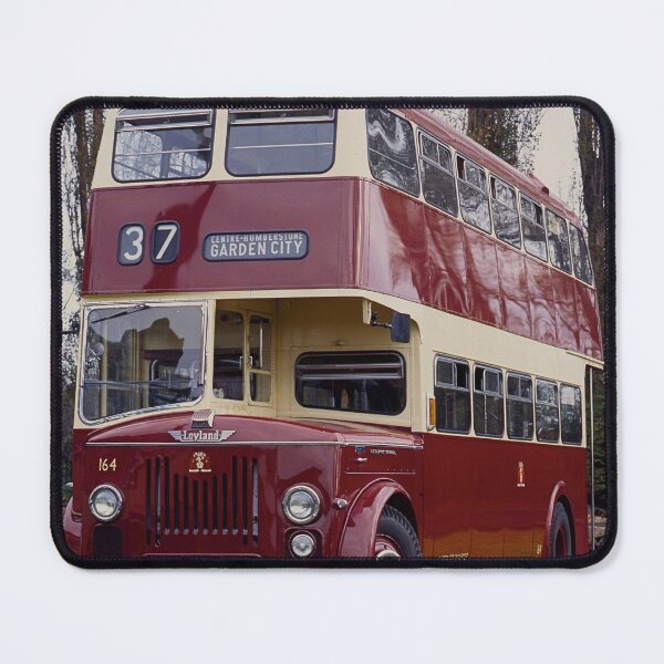 Item preview, Vintage Double Decker Bus Poster – Classic Red Leyland Transport designed and sold by Shot-By-Garth.