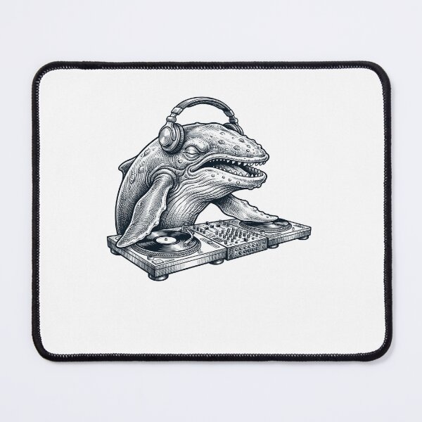 Item preview, Vintage Retro Whale DJ Animal Music Lover designed and sold by TerryConnells.