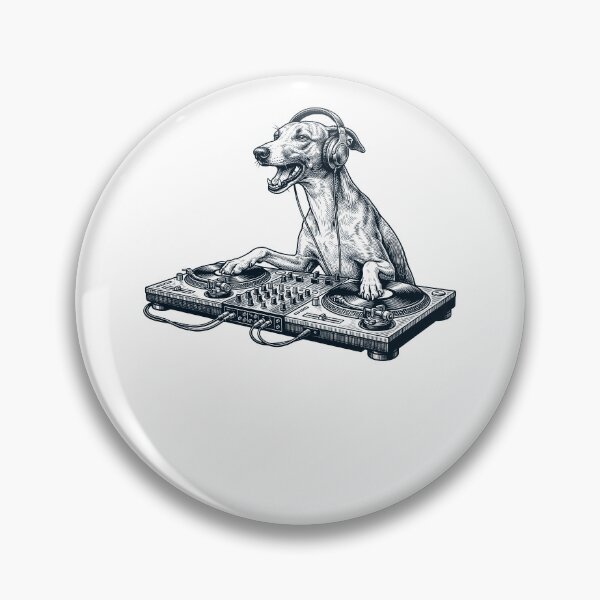 Item preview, Vintage Retro Whippet DJ Dog Mom Dad Music Lover designed and sold by TerryConnells.