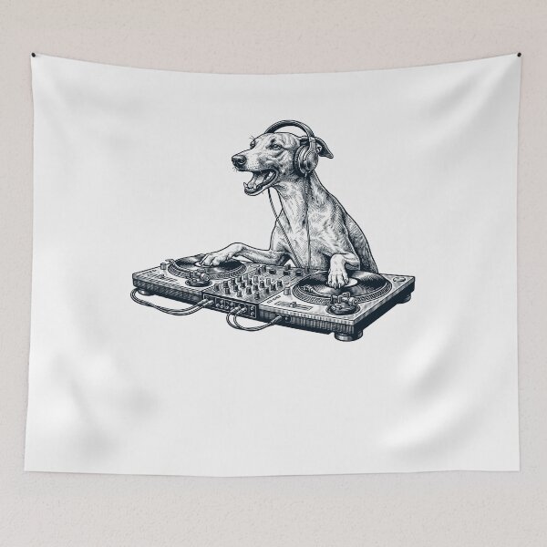 Item preview, Vintage Retro Whippet DJ Dog Mom Dad Music Lover designed and sold by TerryConnells.
