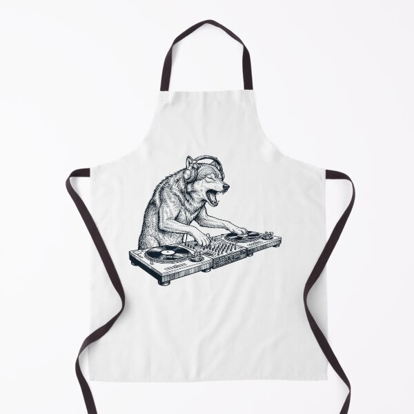 Item preview, Vintage Retro Wolf DJ Animal Music Lover designed and sold by TerryConnells.