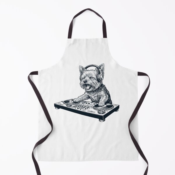 Item preview, Vintage Retro Yorkshire Terrier DJ Dog Mom Dad Music Lover designed and sold by TerryConnells.