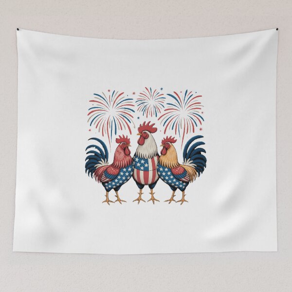 Item preview, 4th of July Chicken - Patriotic Chicken - 4th of July - Patriotic Mom designed and sold by IdunayaStore.