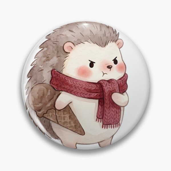 Item preview, "Not for You!" – Grumpy Hedgehog Watercolor Art designed and sold by auxincaftan0o.