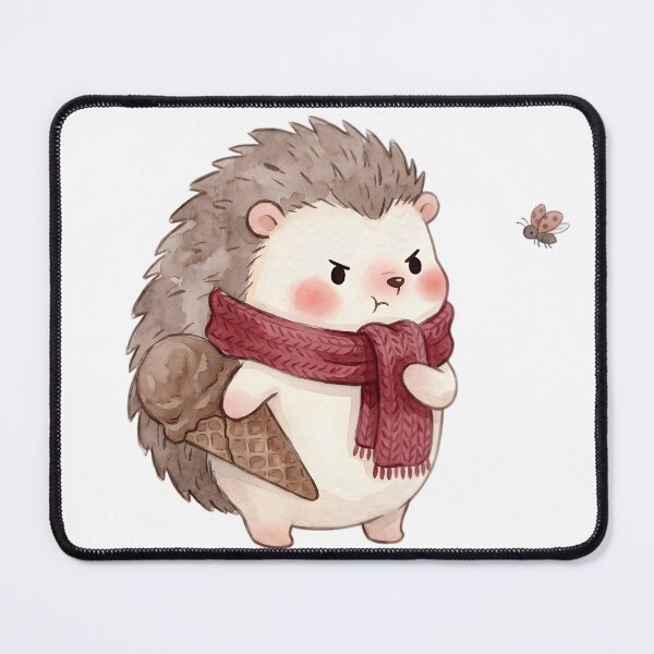 Item preview, "Not for You!" – Grumpy Hedgehog Watercolor Art designed and sold by auxincaftan0o.