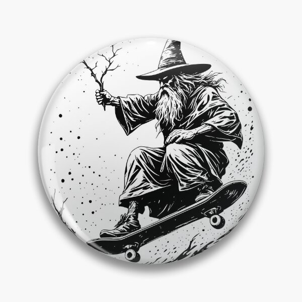 Item preview, Wizard Riding a Skateboard designed and sold by YV Designs & Stuff.