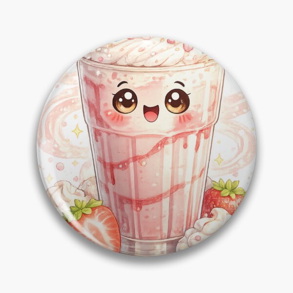 Item preview, Strawberry Milkshake Kawaii  designed and sold by redsharkuk.