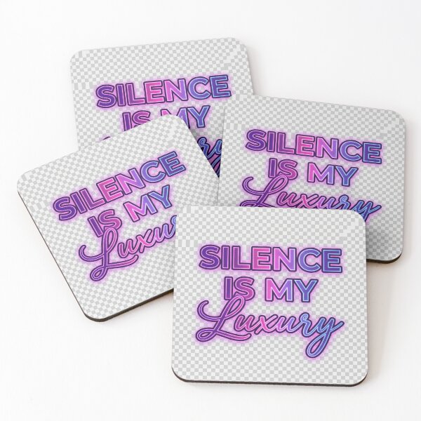Item preview, Silence Is My Luxury | Aesthetic Neon Gen-Z Typography designed and sold by IconicDesignsXd.