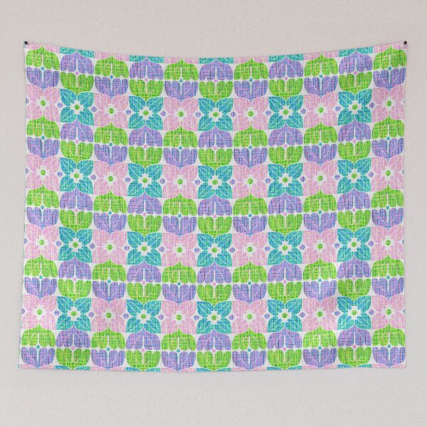 Item preview, Mid Century Modern Retro Floral Abstract Pattern designed and sold by Clara Fruggeri.