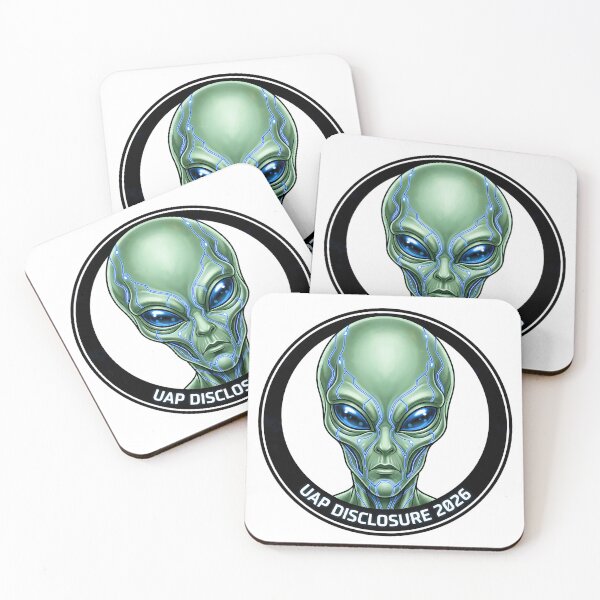 Item preview, UAP Disclosure 2026 Cyber Alien Badge Sticker designed and sold by octozap.