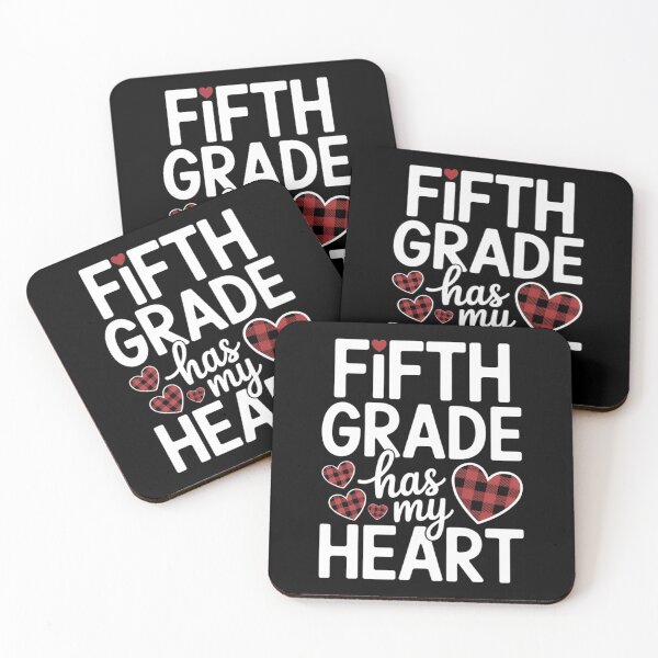Item preview, 5th Fifth Grade Has My Heart Buffalo Print Teacher Valentine designed and sold by IdunayaStore.