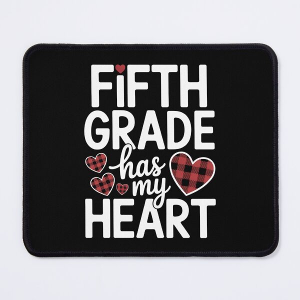 Item preview, 5th Fifth Grade Has My Heart Buffalo Print Teacher Valentine designed and sold by IdunayaStore.