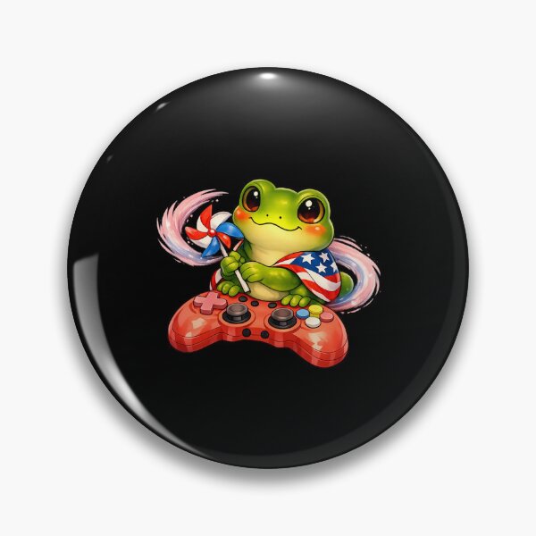 Item preview, Pinwheel Parade Frog designed and sold by Josie37.