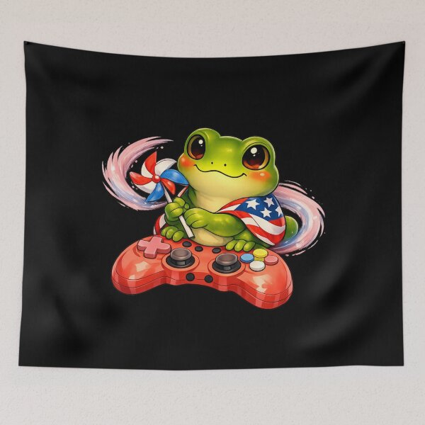 Item preview, Pinwheel Parade Frog designed and sold by Josie37.