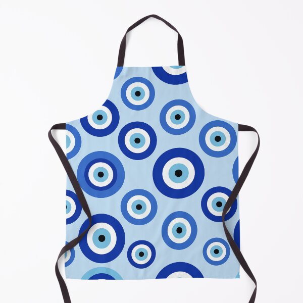 Item preview, Blue Evil Eye Amulet Pattern - Protective Nazar Spirit Art designed and sold by Far Out Goods.