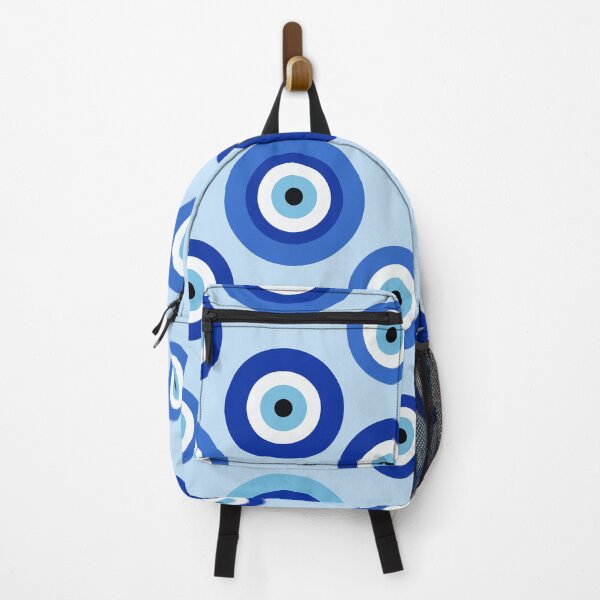 Item preview, Blue Evil Eye Amulet Pattern - Protective Nazar Spirit Art designed and sold by Far Out Goods.