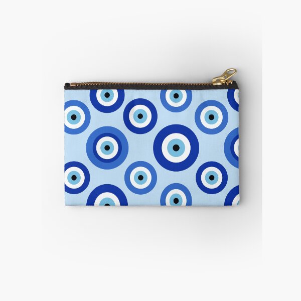 Item preview, Blue Evil Eye Amulet Pattern - Protective Nazar Spirit Art designed and sold by Far Out Goods.