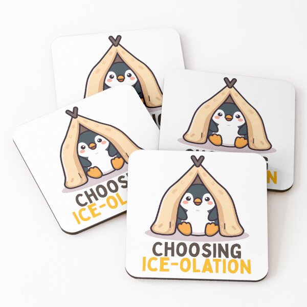 Item preview, Choosing Ice-olation Kawaii Penguin designed and sold by PunTeestic.