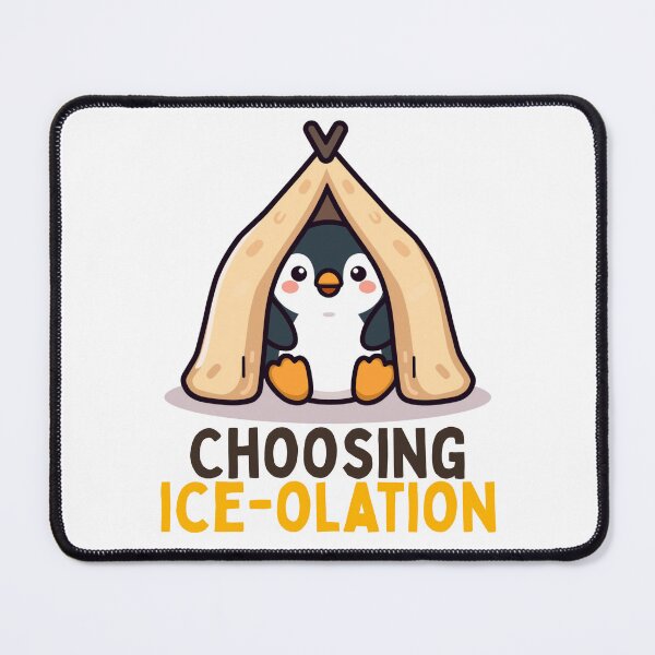 Item preview, Choosing Ice-olation Kawaii Penguin designed and sold by PunTeestic.