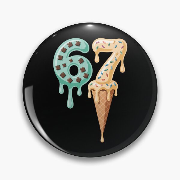 Item preview, 67 Ice Cream Drip Cool Meme Six Seven Chocolate Vanilla  designed and sold by IdunayaStore.