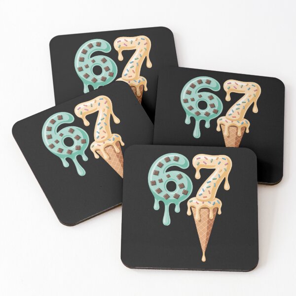 Item preview, 67 Ice Cream Drip Cool Meme Six Seven Chocolate Vanilla  designed and sold by IdunayaStore.