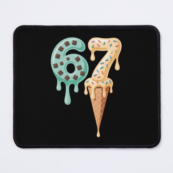 Item preview, 67 Ice Cream Drip Cool Meme Six Seven Chocolate Vanilla  designed and sold by IdunayaStore.