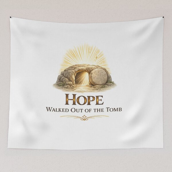 Item preview, Hope Walked Out of the Tomb Christian Easter Design designed and sold by StyleLap.