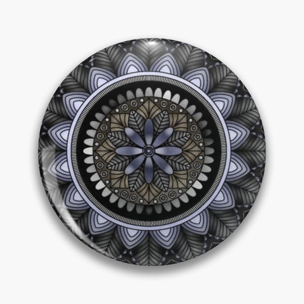 Item preview, Intricate black and white Mandala art designed and sold by NivyasArtistry.