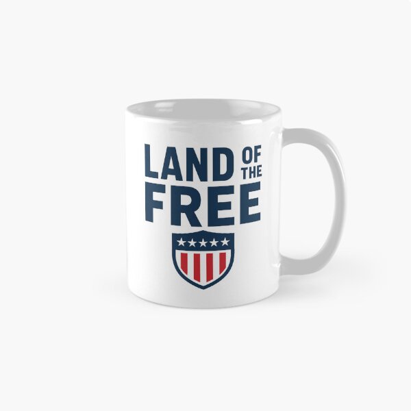 Item preview, Land of the Free Patriotic Shield designed and sold by OwnYourMood.
