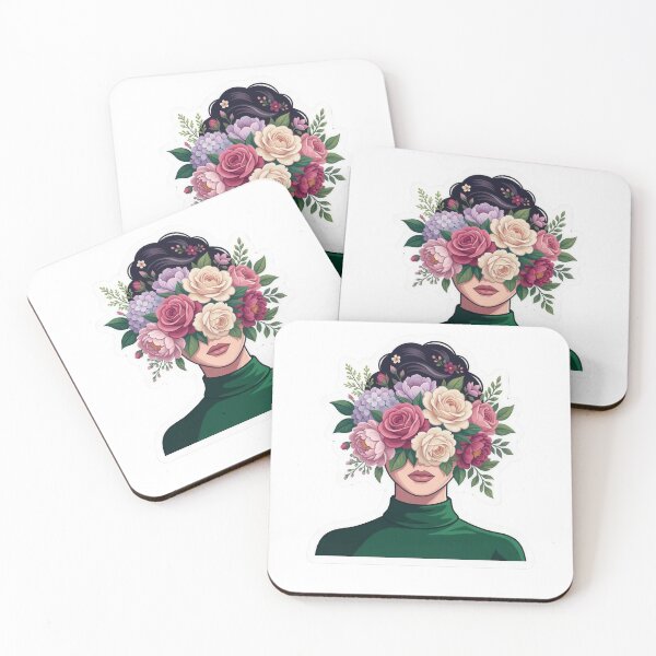 Item preview, Floral Face Woman  designed and sold by lbm68.