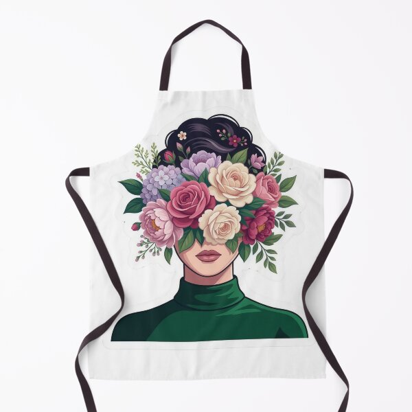 Item preview, Floral Face Woman designed and sold by lbm68.